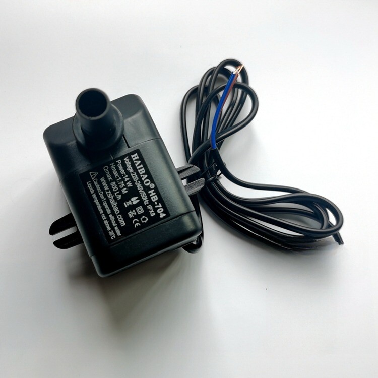 1PCS NEW HAIBAO HB-704 220V 14W Cooling Fan Ice Maker Water Pump 800L/h 14W