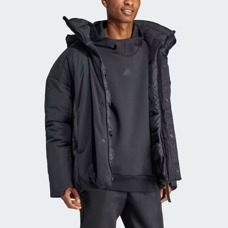 Pre-owned Adidas Originals Myshelter Cold.rdy Hooded Down Jacket - Ik3118 In Black