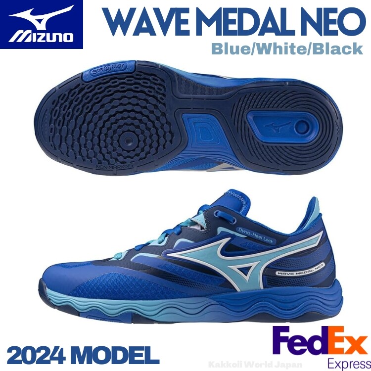 Mizuno Table Tennis Shoes WAVE MEDAL NEO Blue/White/Black