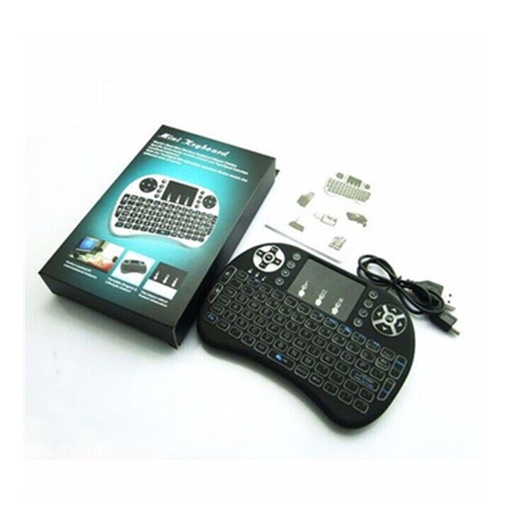 mini i8 Wireless Keyboard Touchpad Smart TV Android Box PC Backlit rechargeable