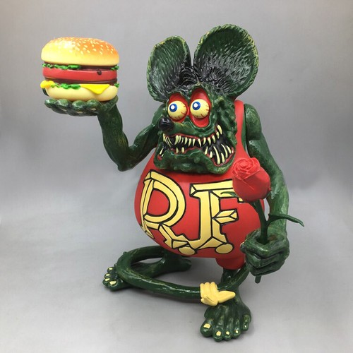 R.F. フィギュア ハンバーガー バラ付き　フィギュア　レトロ　ビンテージ Rat Fink Hamburger & Rose PVC Action Figure Toy Chird Gift