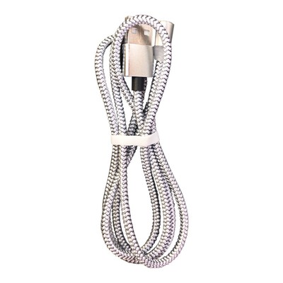 White 3 in 1 Magnetic Phone Charging Cable for Apple & Android Type C Micro USB