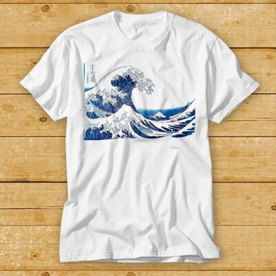 The Great Wave off Kanagawa Under a Wave T shirt Ramen National Gallery 2229