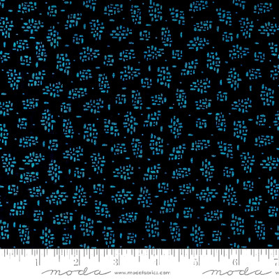 MODA FABRICS #45558 21 ''SONGBOOK A NEW PAGE''  NAVY BLUE  BTY