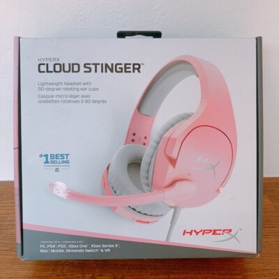 HyperX Cloud Stinger pink Gaming headset Wired Lightweight PC/PS4 compatible
