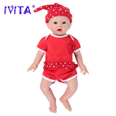 19''Cute Boy and Girl Reborn Baby Doll Full Body Silicone Real Touch Xmas Gifts