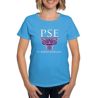 CafePress Pi Sigma Epsilon Pillar Logo T Shirt Womens T-Shirt (1172548871)
