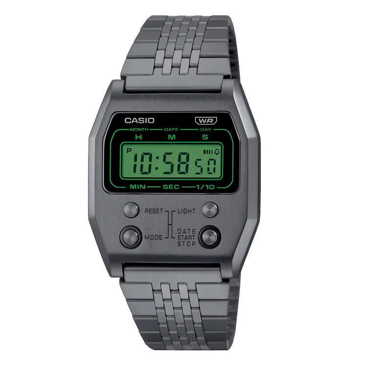 美品✨CASIO A1100✨稼働中・電池式・メタルボディ CASIO A1100 SILVER | watchshop L