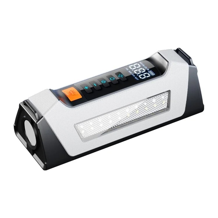 PS-219 Notstartgerät 6000mAh Powerbank Luftpumpe LED Auto Starthilfe Weiß