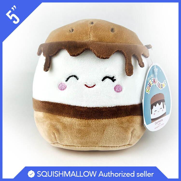 Squishmallow Kellytoy Plush Food Carmelita The S'mores 5" In