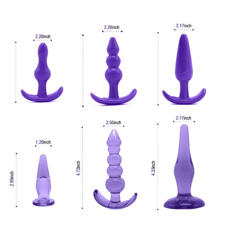 Anal Trainer Beginner Kit Set Butt Plug Dildo Beads Prostate Massager Sex Toys