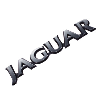 Jaguar-Motif-Silver,-Jaguar-Boot/Trunk-Script-Badge---Chromed
