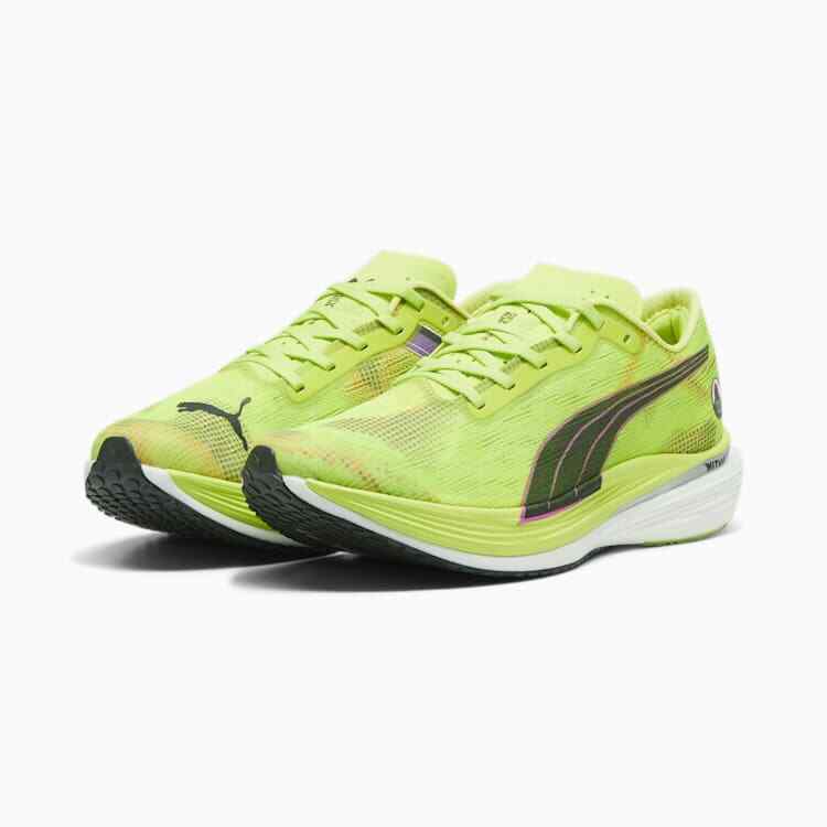 Pre-owned Puma Deviate Nitro Elite 2 Ekiden 380097 01 Men's Running Shoes In Green