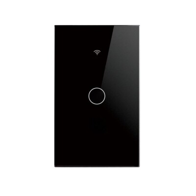1 Gang WiFi Smart Wall Light Touch Switch Panel For Alexa/Tuya/Smat Life App