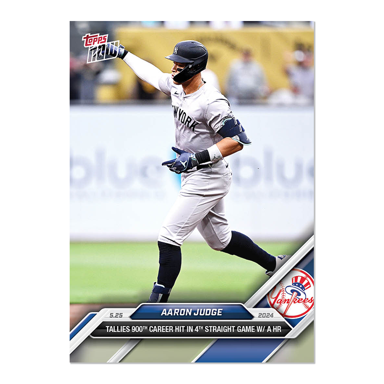2024 Topps Now 234 Aaron Judge 900th Hit in 4 Straight 1 HR Games-Free Shipping!