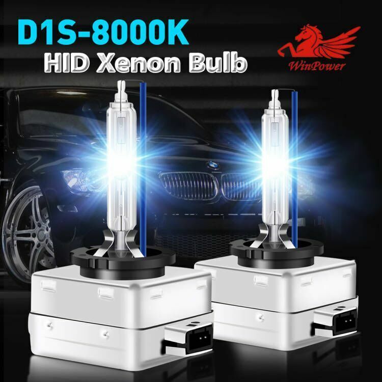 2Pcs BLUE D1S  8000k HID Xenon Bulb High Low Beam Headlight Replacement DS1
