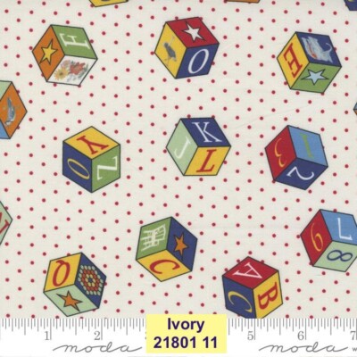 MODA retro look Picture Perfect 100% cotton fabric blocks by the yard  21801 11