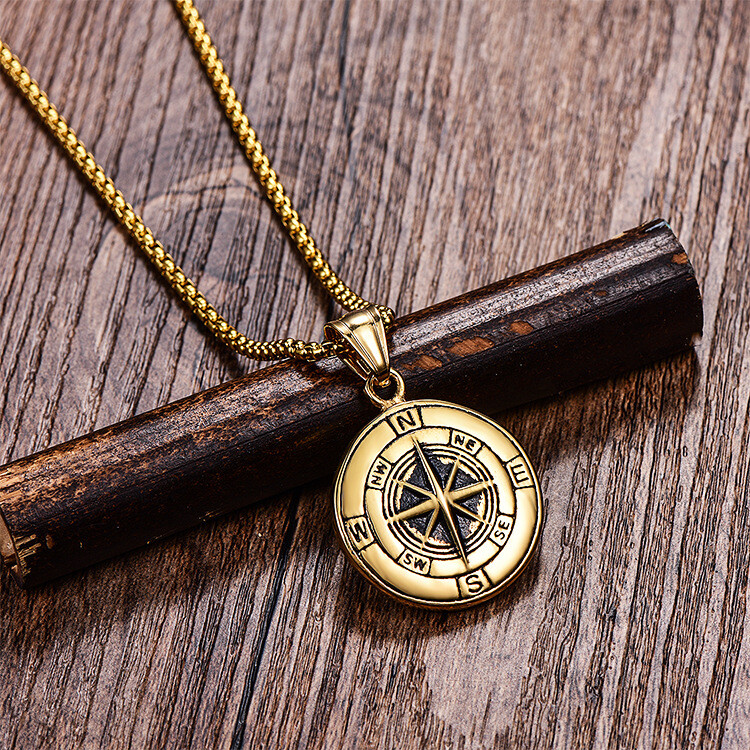 [Scudo]韓国 Necklace★Vintage Compass Point SLN.112 Scudo Vintage Compass Point Necklace - SCUDO
