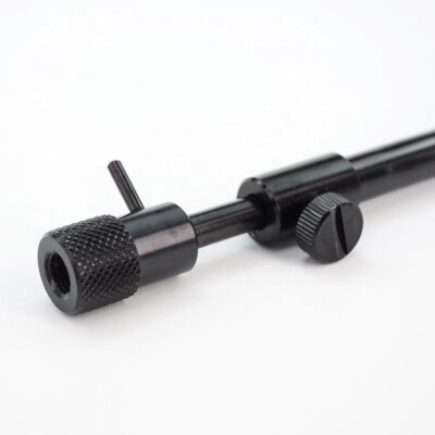 Hirisi Adjustable bank stick 25-40cm Aluminium Black Fits All Alarms And Rests