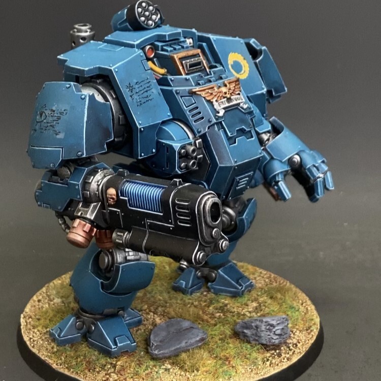 Primaris Redemptor Dreadnought Space Marines Painted Primaris Redemptor Dreadnought Space Marines Painted