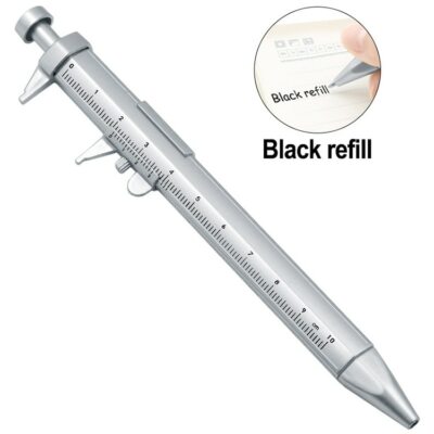 Creative Multi-Function Pen Plastic Vernier Caliper Shape Ballpoint Pen