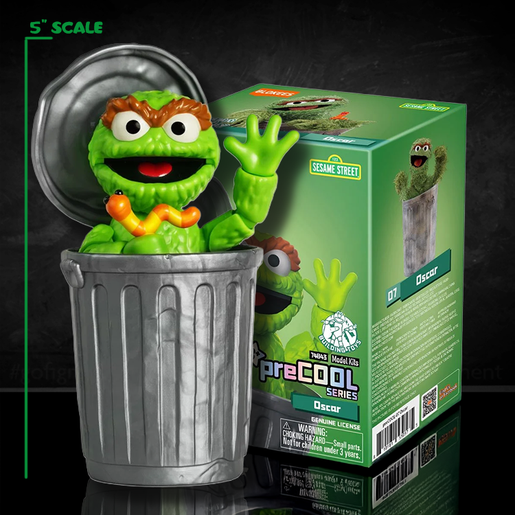 Oscar the Grouch from Sesame Street Blokees Mini Model Kit 5
