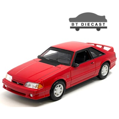 MAISTO 1993 FORD MUSTANG SVT COBRA 1/24 DIECAST MODEL CAR RED 32906 RD