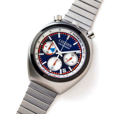 Pre-owned Citizen Tsuno Chrono An3676-65l Begin 70's Remix Bespoke Limited Watch Japan