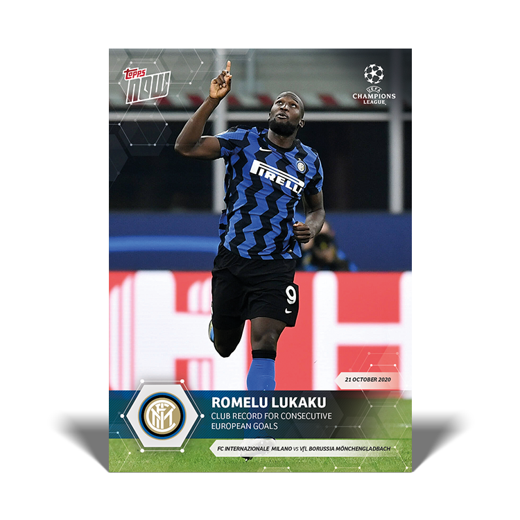 Topps Now UCL 2020-21 - Card 009 - Romelu Lukaku - Inter Milano - Club Record