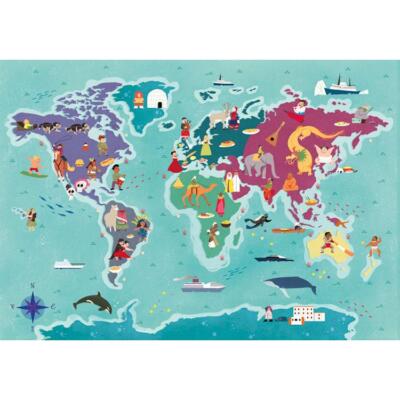 Clementoni SuperColor Exploring Maps - Customs and Traditions in the World 250 P