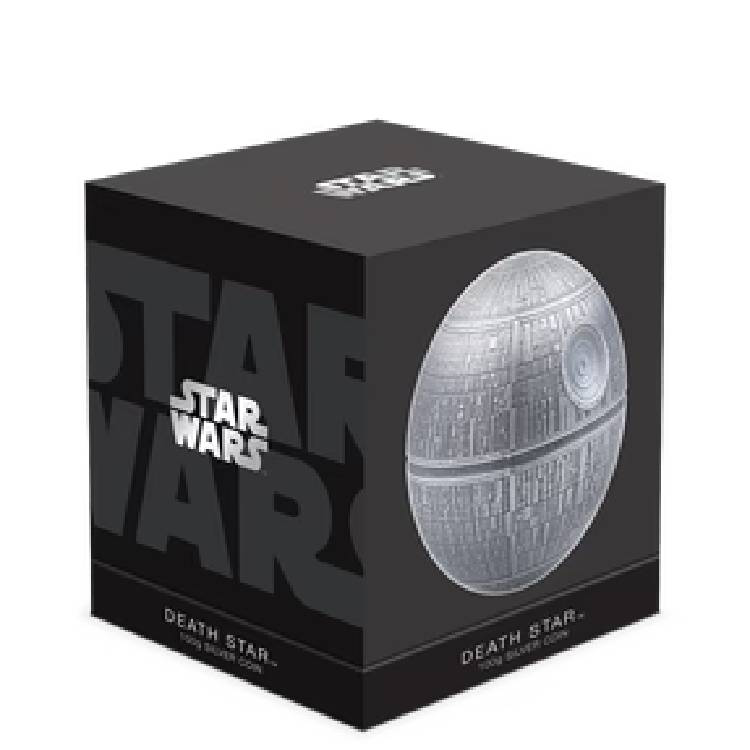 2024 Niue $5 Star Wars Death Star - 100g Pure Silver Spherical Coin