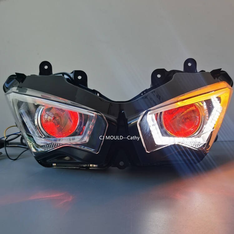 KKM HID HEADLIGHT PROJECTOR LED NINJA250 NINJA400 ZX-25R