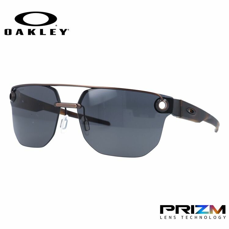 Pre-owned Oakley Chrystl Sunglasses Oo4136-0167 Prizm Heptagon Double Bridge Plutonite In Prizm Grey