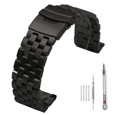 20mm Satin 316L Stainless Steel *US SHIPPING* Watch Bracelet/Watchband + Tools