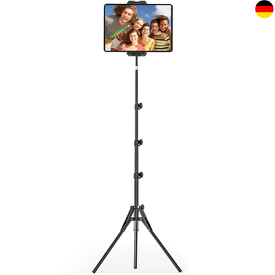 Tablet Stativ Halterung iPad Bodenständer Höhenverstellbar bis 69” Schwanenhals
