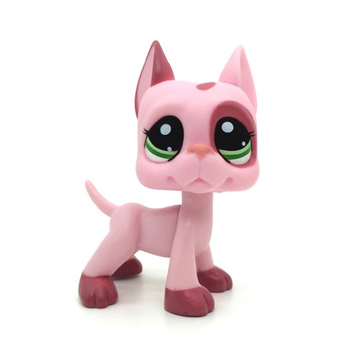 Rare LPS Toys Pet Shop 2598 Pink Great Dane Dog Collection Figure Gift