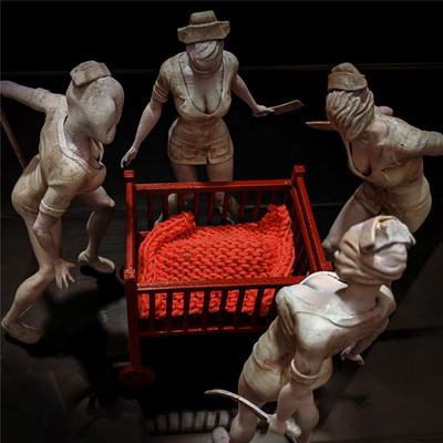 Silent Hill Nurses Diorama/3D Printed/Dungeons and Dragons/Torrida