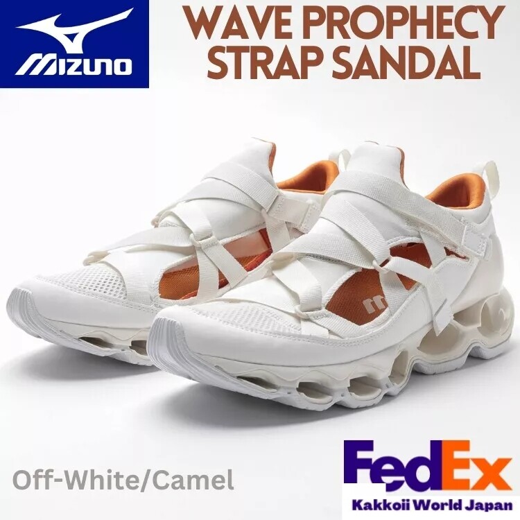 Mizuno WAVE PROPHECY Strap Sandal Shoes Off-White/Camel