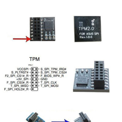 Replacement TPM 2.0 Encryption Security Module LPC M R 2.0 Fit for ASUS