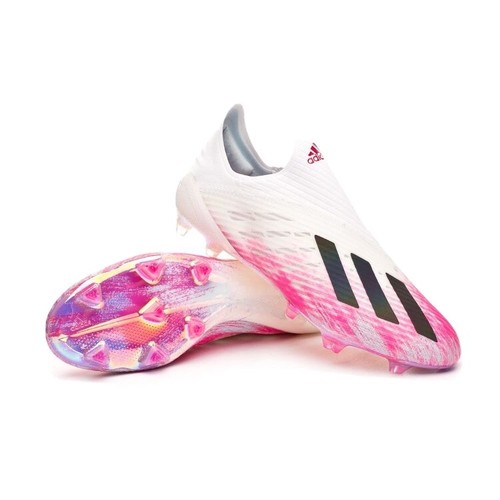 pink and white football boots adidas