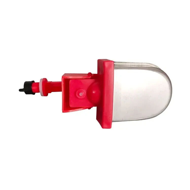 Red Chicken Auto Fill Watering Cups Fully Automatic Quail Chicks (5 Cup Pack)