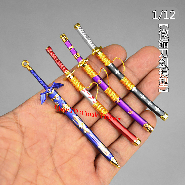1/12 Metal Samurai Sword katana Blade Model For 6