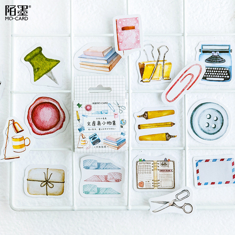 46pcslot cute bullet journal stickers diy scrap booking diary for