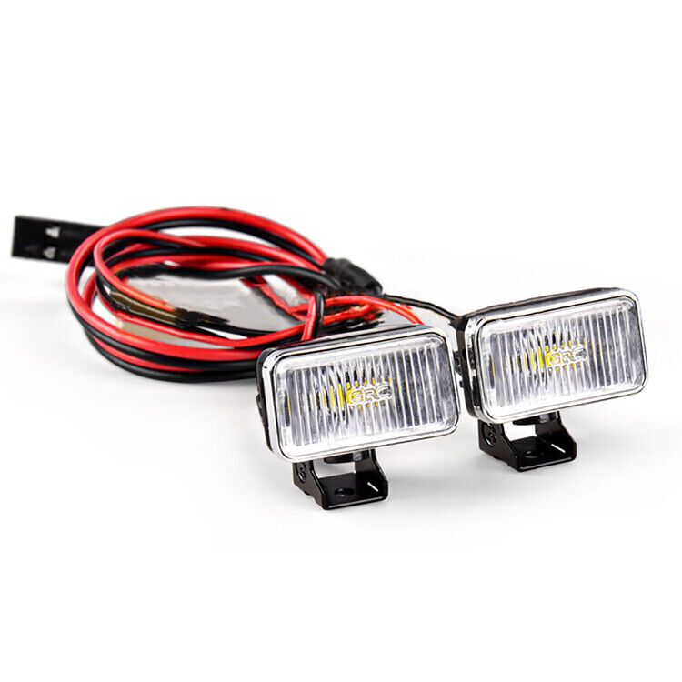 NEW For 1:8 1:10 RC Crawler Car Light Bar Headlight LED Roof Light Spotlight Set
