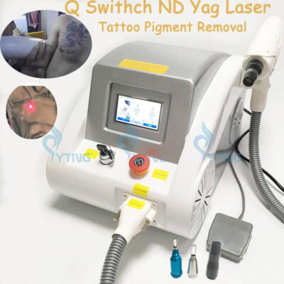 Q switched nd yag laser tattoo removal machine facial carbon peel