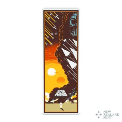 Star Wars A New Hope 2024 $5 3 oz Silver Poster Coin  Niue Agoro NZ Mint
