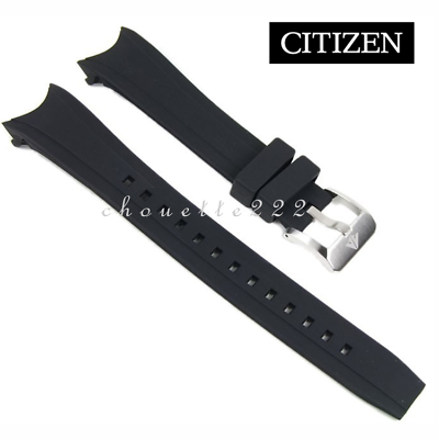 CITIZEN 59-S51866 BLACK RUBBER WATCH BAND FOR PROMASTER BJ2110, BJ2111 W/PINS