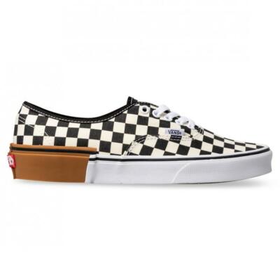 VANS Black Off-White Checkerboard Squares Gum Block Low