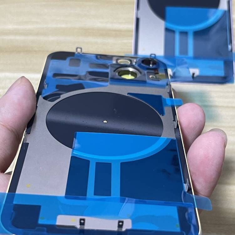 Big Hole Glass Back Housing Rear Battery Cover For iPhone 14/14 Plus Replacement