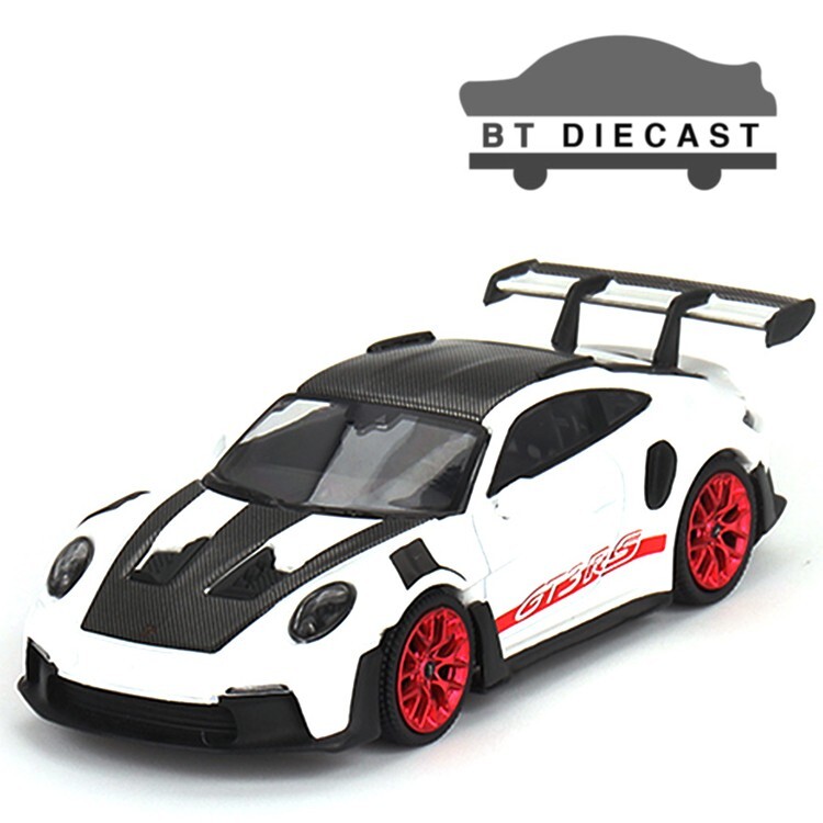 MINI GT PORSCHE 911 992 GT3 RS WEISSACH OACKAGE 1/64 WHITE w